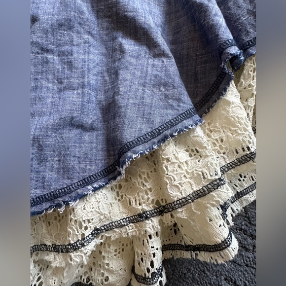 Joseph Walker Lace Asymmetrical Ruffle Skirt sz Large NWOT - Picture 2 of 3